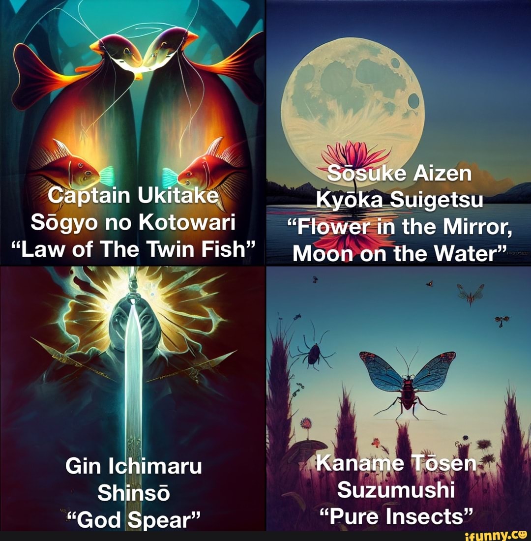 Sosuke Aizen Captain Uk Kyoka Suigetsu Sogyo no Kotowari "Flower in the