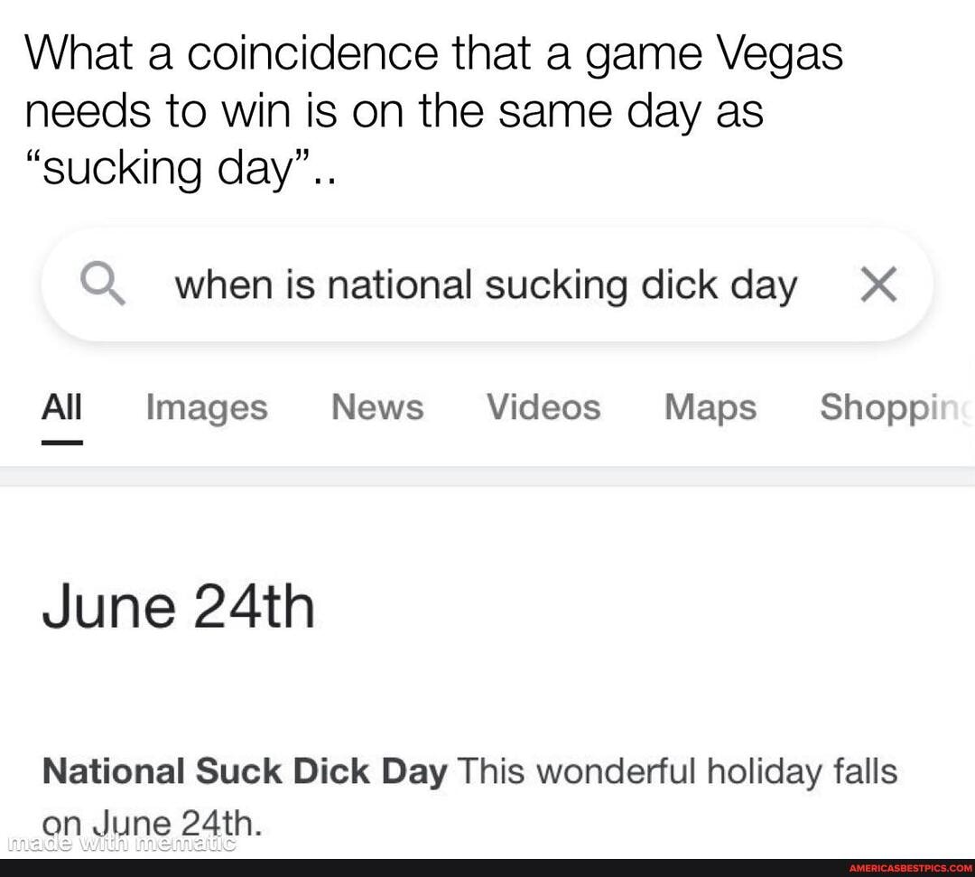 Suck dick day
