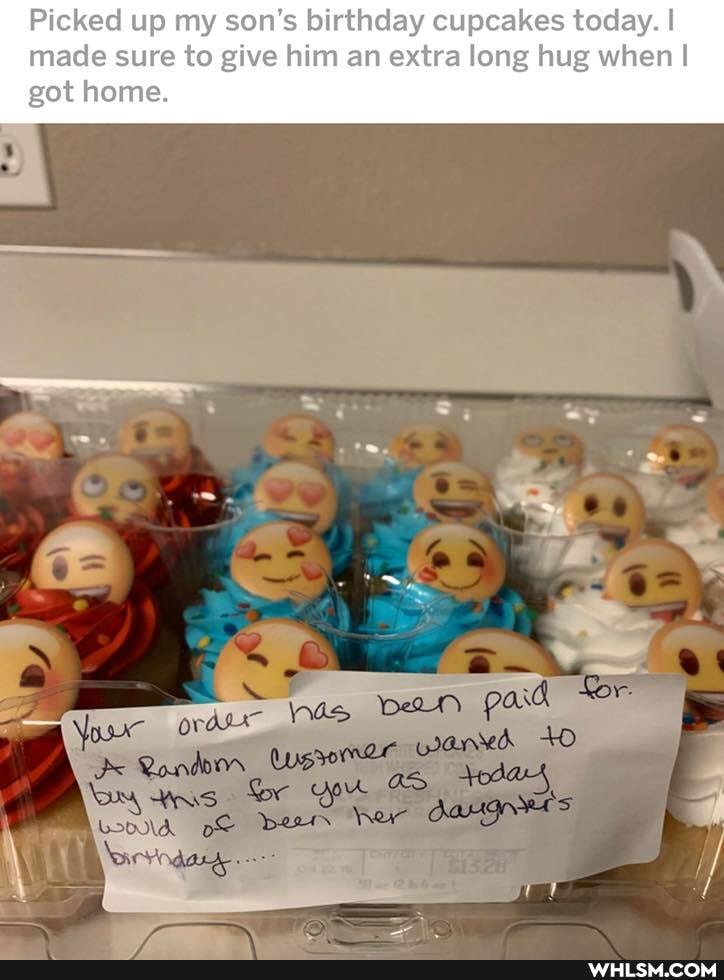 Picked up my son's birthday cupcakes today. I made sure to give him an extra long hug when I got home.