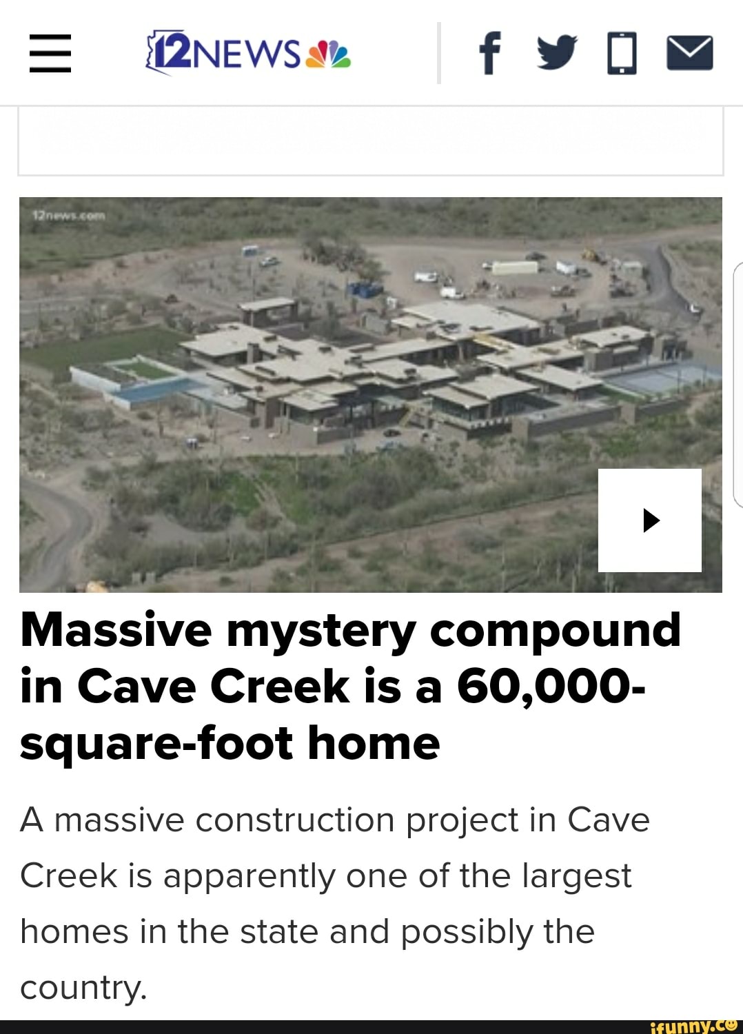 Massive mystery compound in Cave Creek is a 60,000- square-foot home A ...