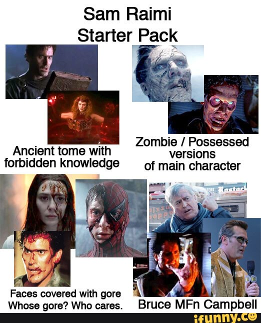 Sam Raimi Starter Pack Zombie / Possessed Ancient tome with versions ...