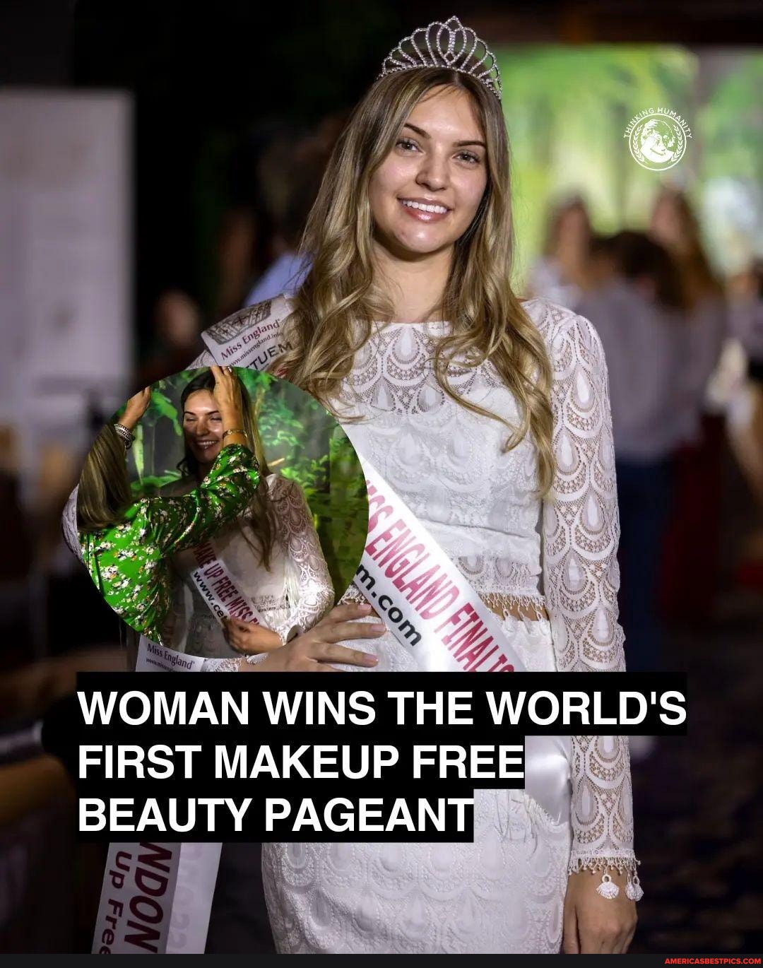 A Woman Wins World's First Makeup-Free Beauty Pageant and Wore