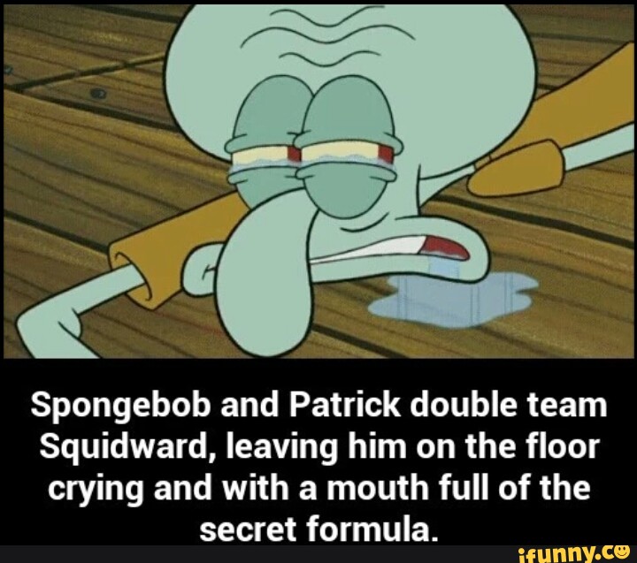 Spongebob and Patrick double team Squidward