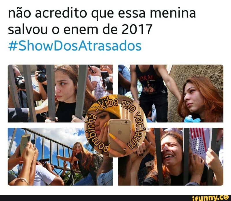 não acredito que essa menina
salvou o enem de 2017