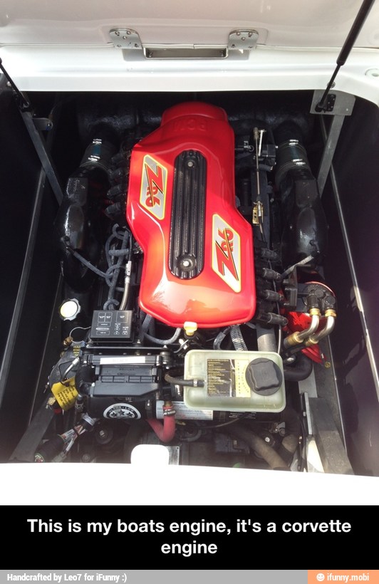 s a corvette This is my boats engine, it
engine - This is my boats engine, it's a corvette engine