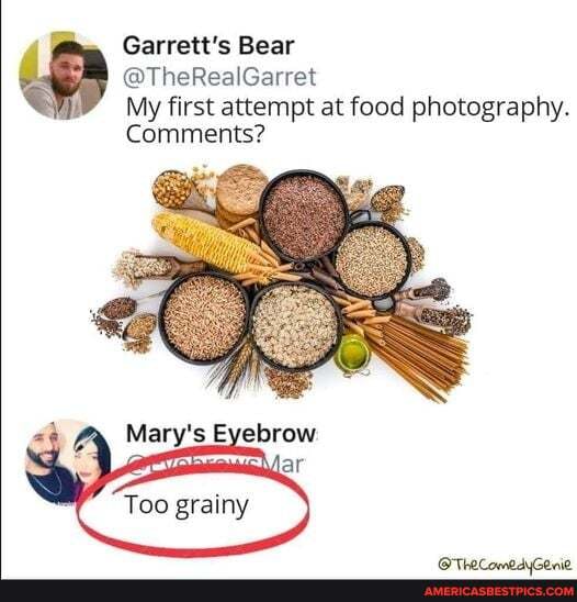 Garrett's Bear
@TheReaiGarret
My first attempt at food photography.
Comments?
ar
Too grainy