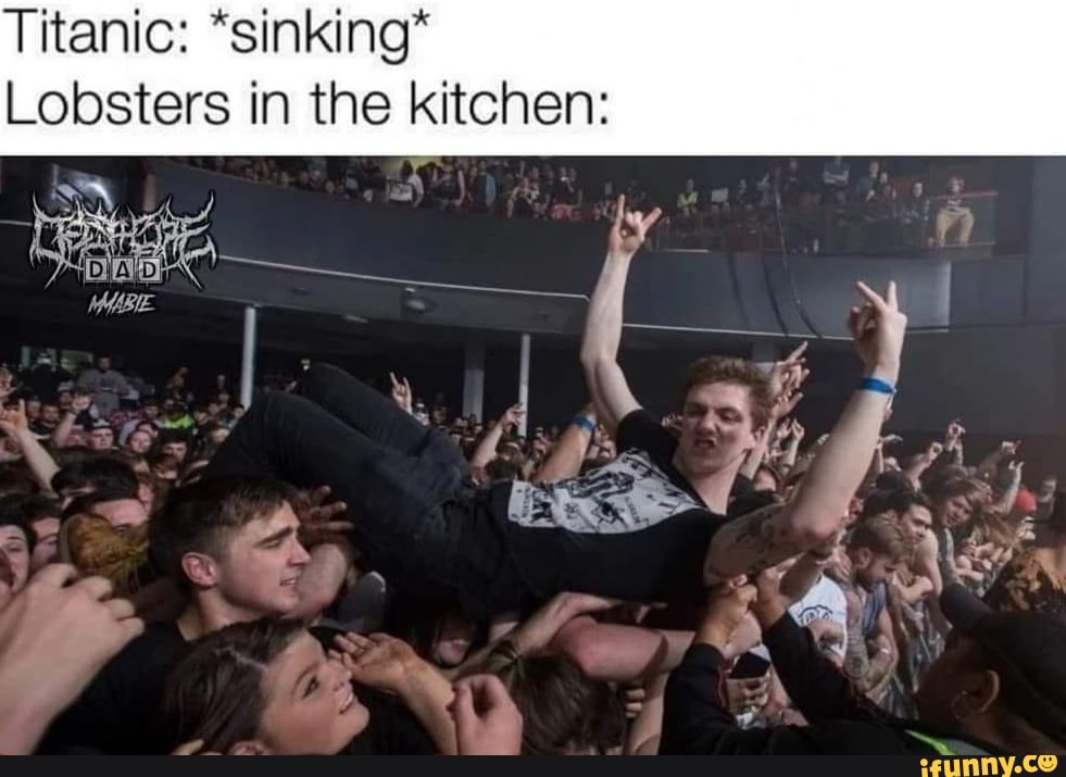 titanic sinking lobsters in the kitchen