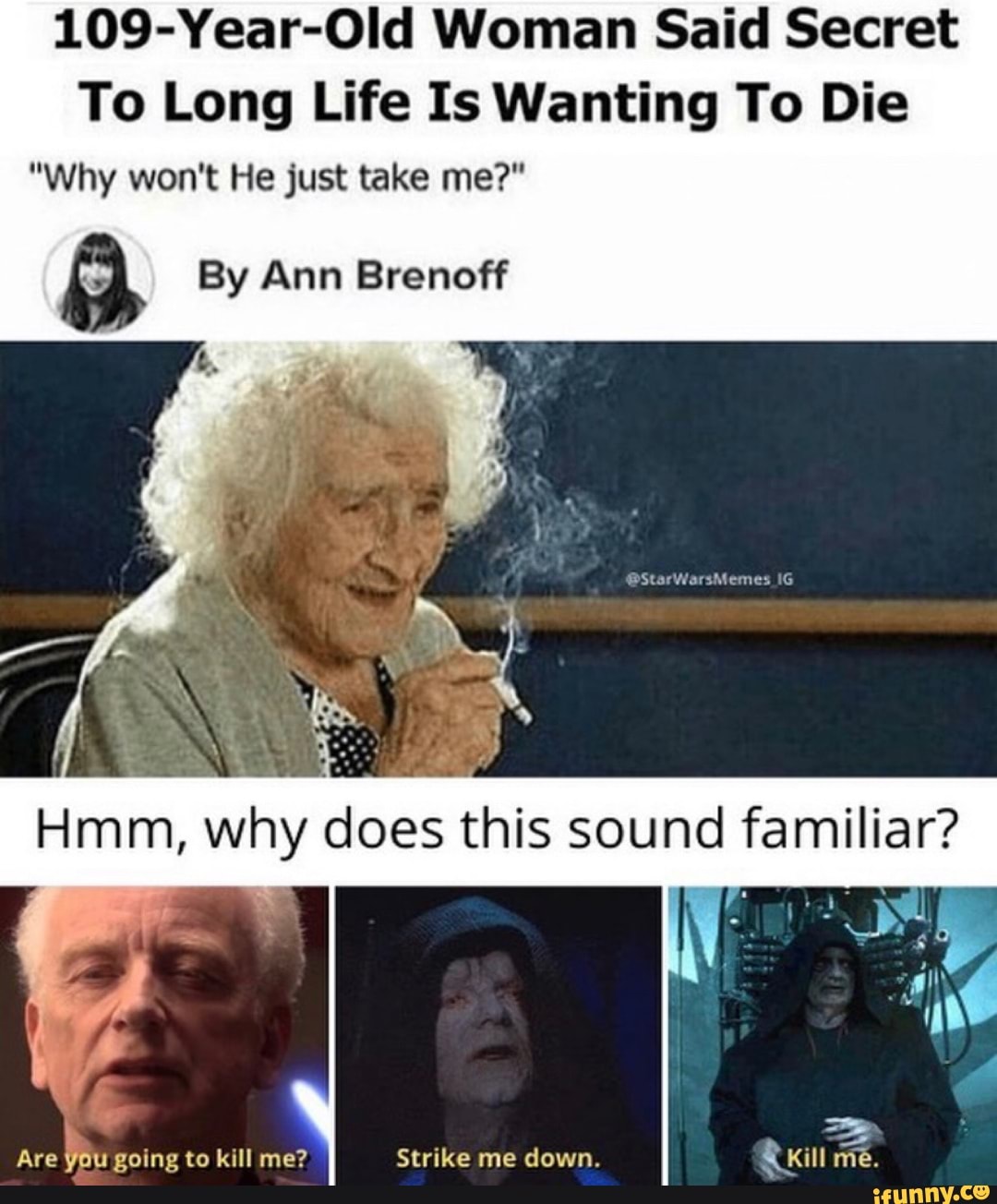 109-Year-Old Woman Said Secret
To Long Life Is Wanting To Die
"Why won't He just take me?"
8 By Ann Brenoff