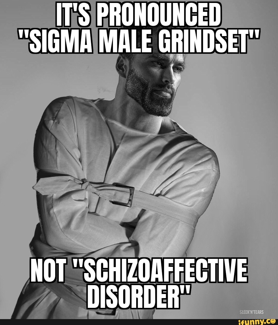 Its Pronounced Sigma Male Grindset Not Schizoaffective Disorder Ifunny 1501