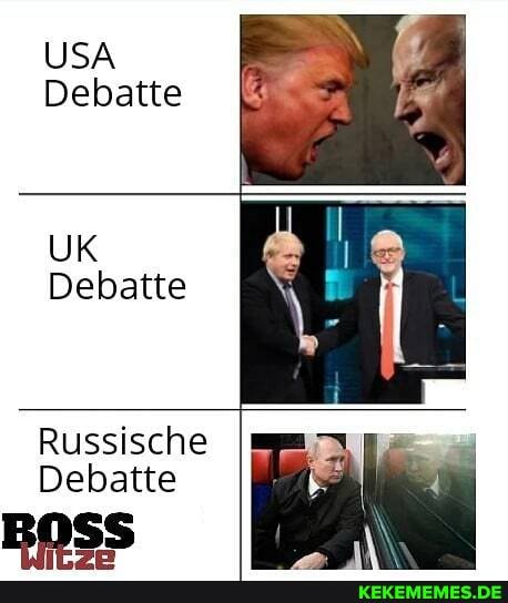 USA Debatte
UK Debatte
Russische
Debatte
BOSS