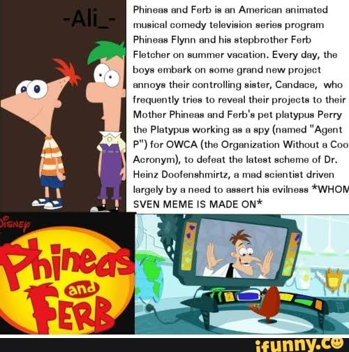 Phineas and Ferb is an American animated musical comedy television ...