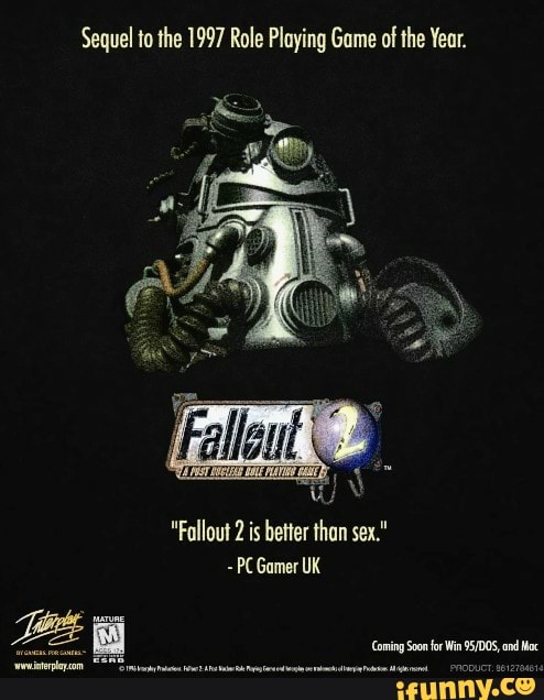 Sequel To The 1997 Role Playing Game Of The Year Fallout 2 Is Better Than Sex Pc Gamer Uk 2212