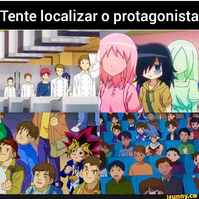 Tente localizar o protagonista