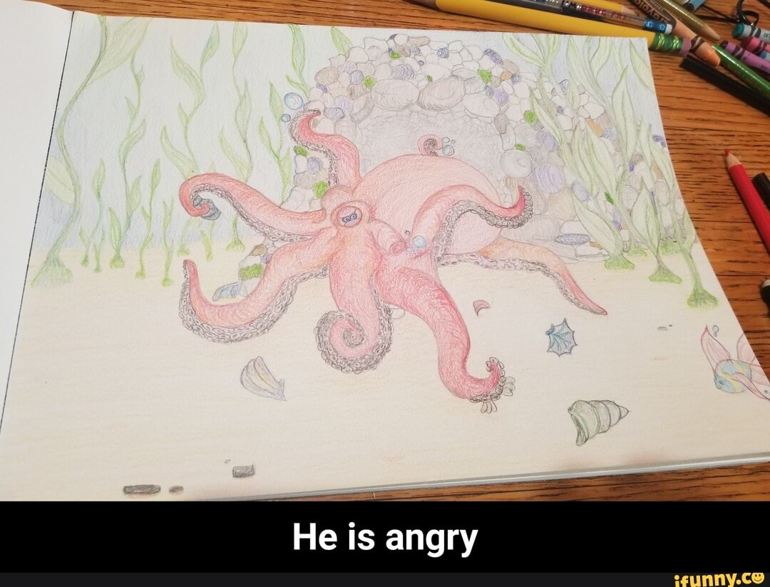 He is angry - He is angry