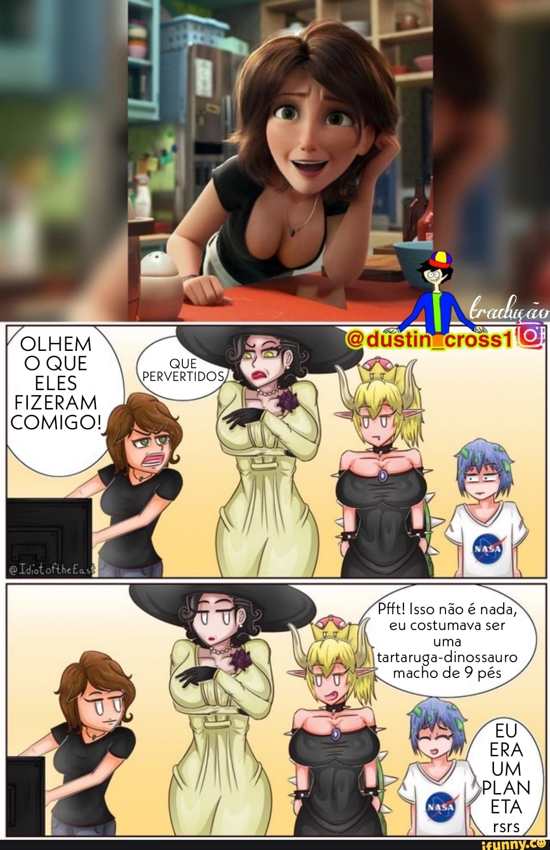 ELES FIZERAM COMIGO!
Isso não é eu costumava ser uma tartaruga-dinossauro
macho de 9 pés