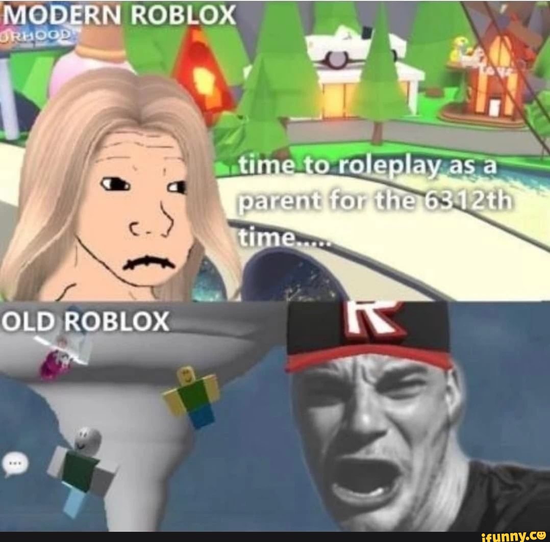 MODERN ROBLOX LO as@ @ni 2 AS OLO ROBLOX - iFunny