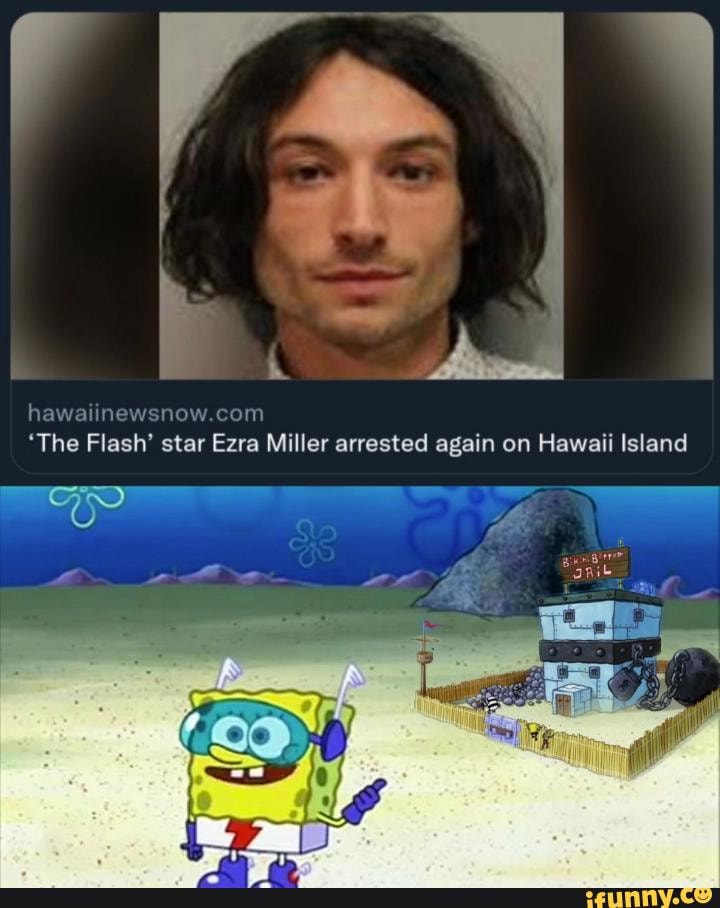 'The Flash' star Ezra Miller arrested again on Hawaii Island - iFunny