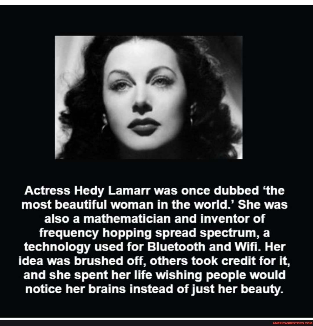 Actress Hedy Lamarr was once dubbed 'the most beautiful woman in the ...