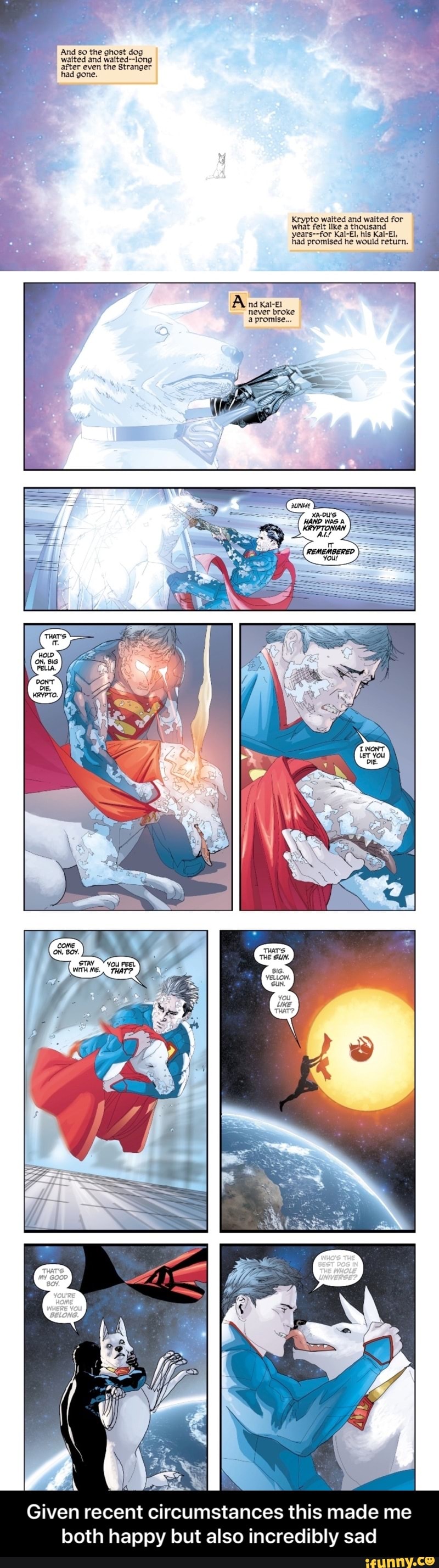 Given recent circumstances this made me both happy but also incredibly sad