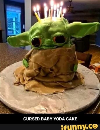 Cursed Baby Yoda Cake Cursed Baby Yoda Cake