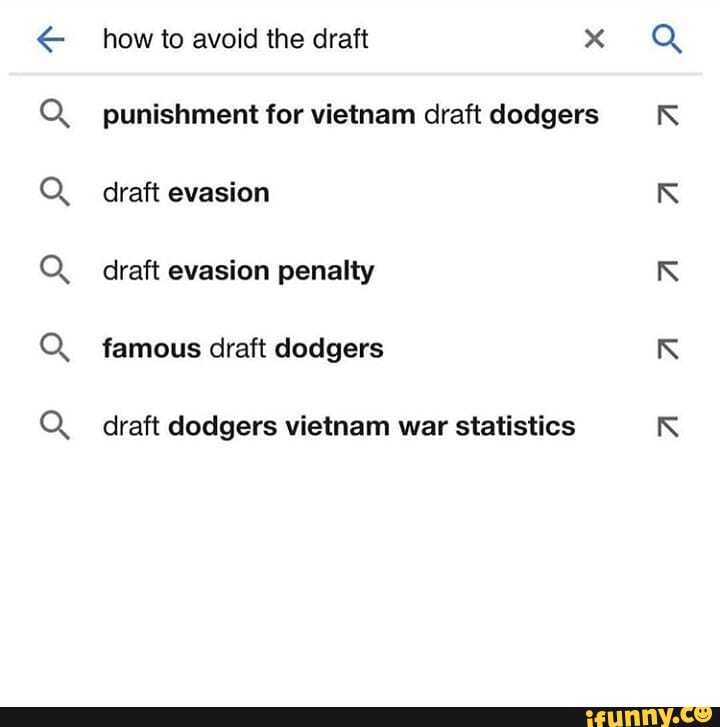 Opos" punishment for vietnam draft dodgers draft evasion draft evasion