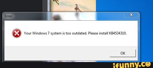 Roblox Your Windows 7 System is Too Outdated. Please install