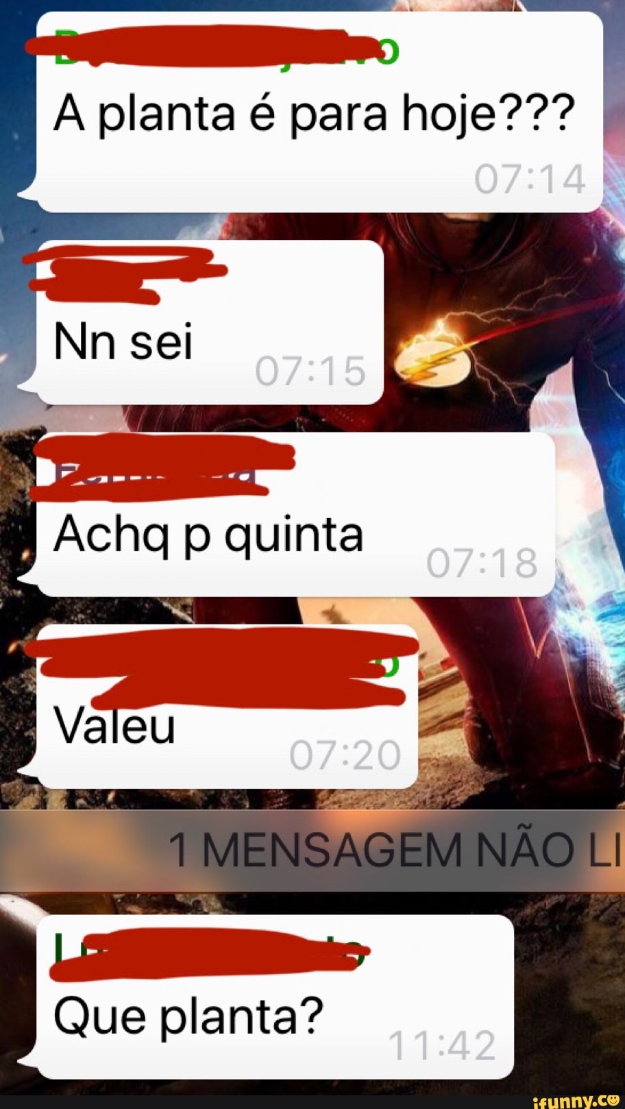 A planta é para hoje???
Que planta?