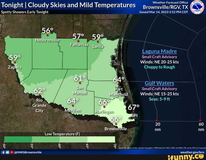 Weather Forecast Office Spotty Showers Early Tonight TX Issued Mar 14,2023 CDT Tonight I Cloudy