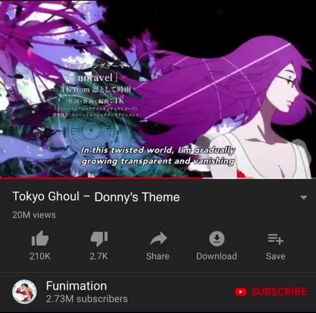 tokyo ghoul theme song funny