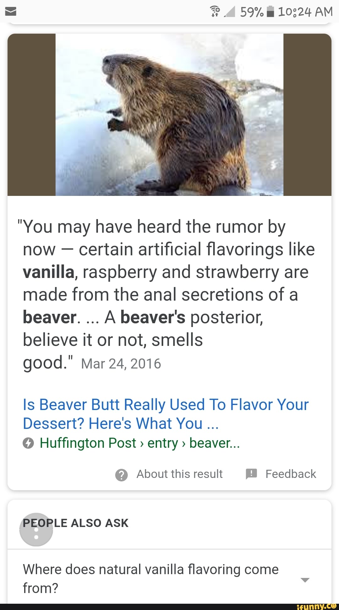 59 10324 AM "You may have heard the rumor by now certain artificial