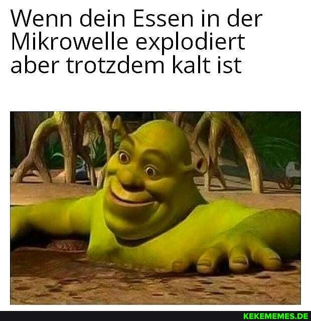 Wenn dein Essen in der
Mikrowelle explodiert aber trotzdem kalt ist
