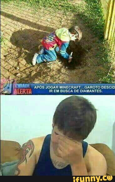 APOS JOGAR MINECRAFT... GAROTO DESCID