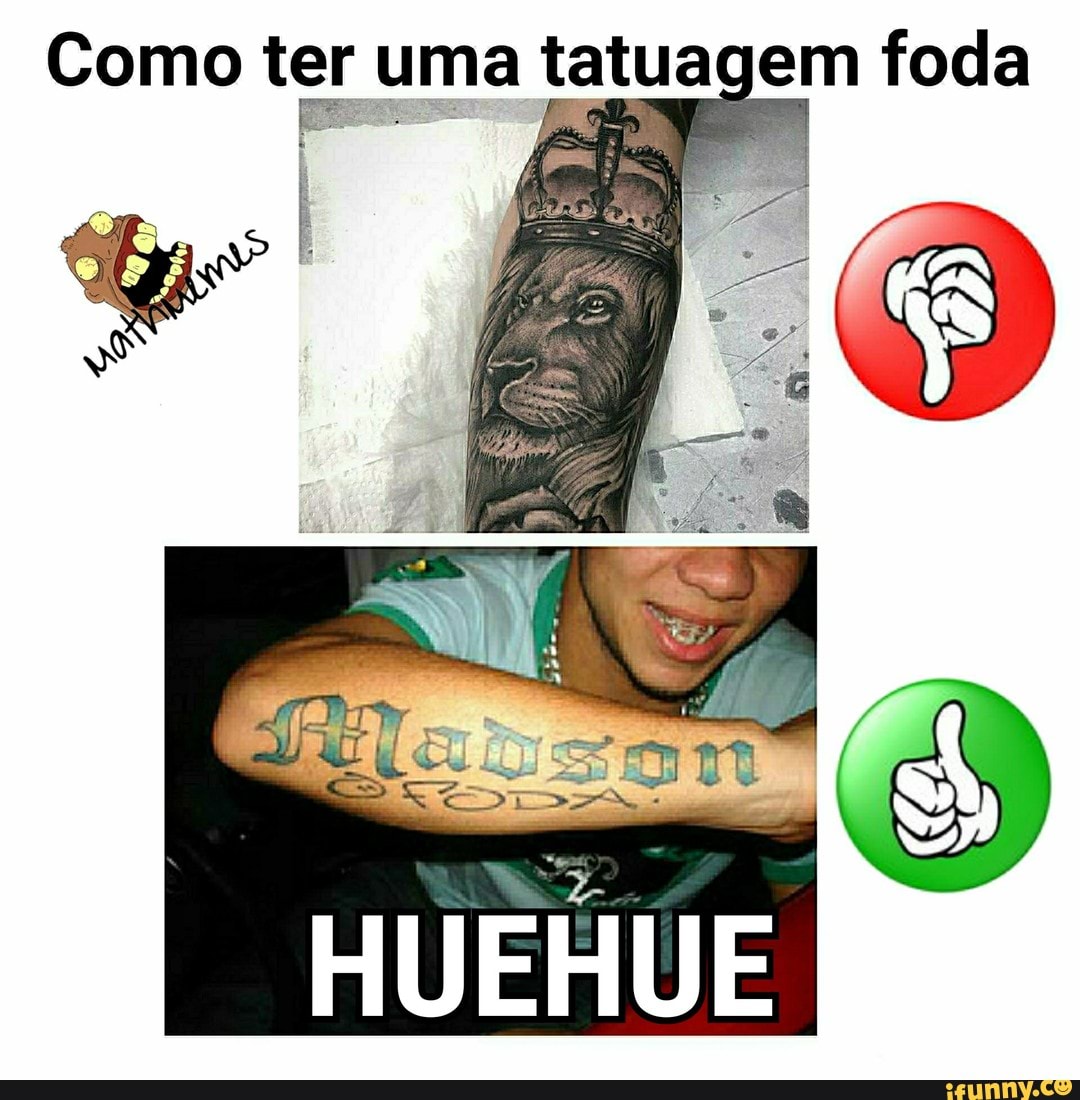 Como a uma tatuagem foda