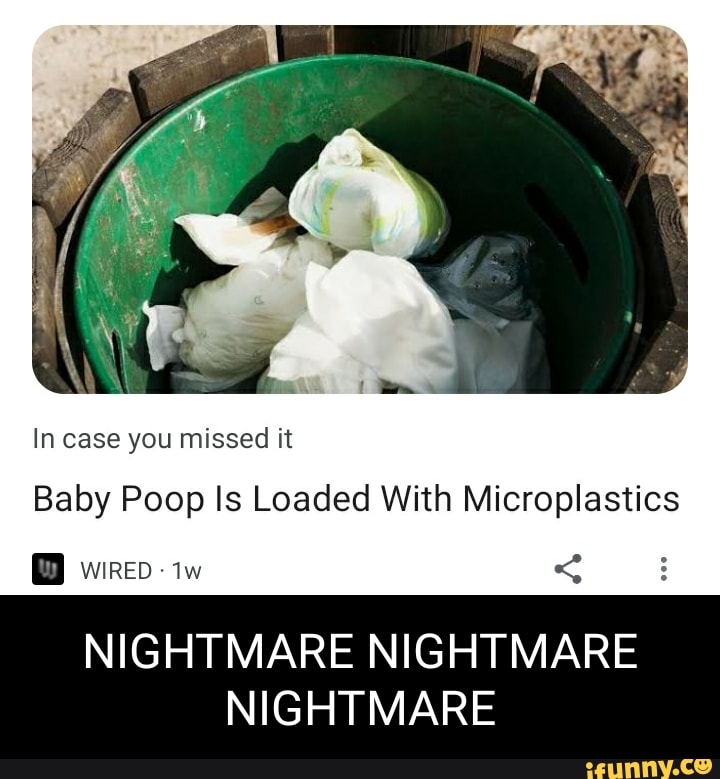 Baby Poop Is Loaded With Microplastics