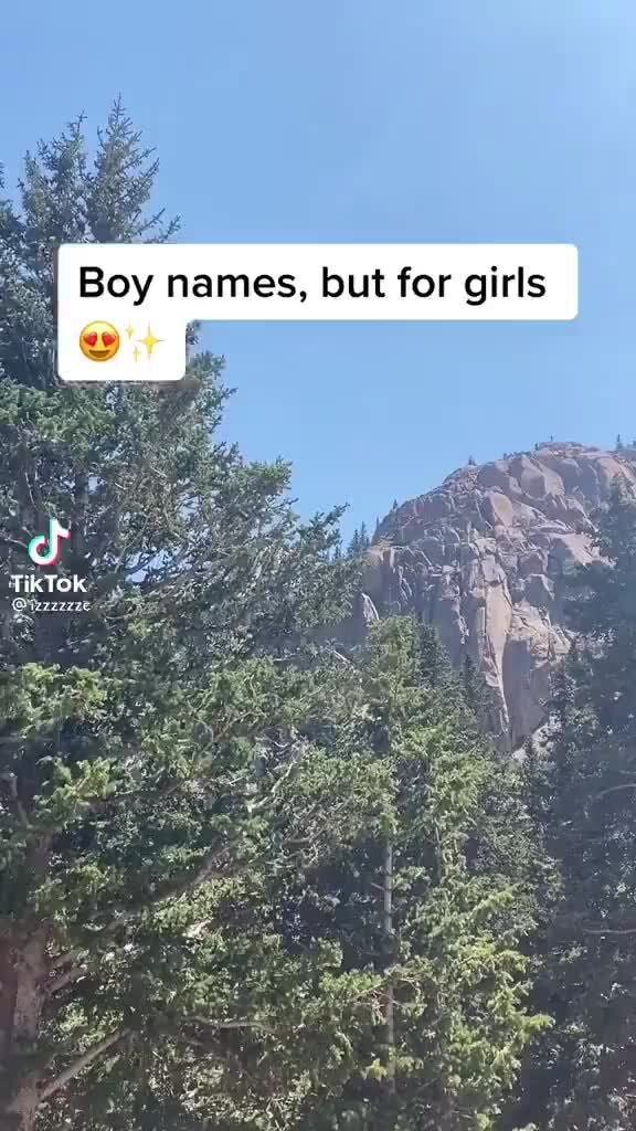 Boy Names But For Girls Cf Tiktok