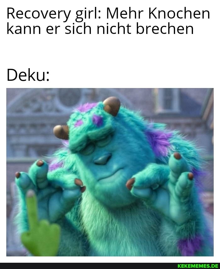 Recovery girl: Mehr Knochen kann er sich nicht brechen
Deku: