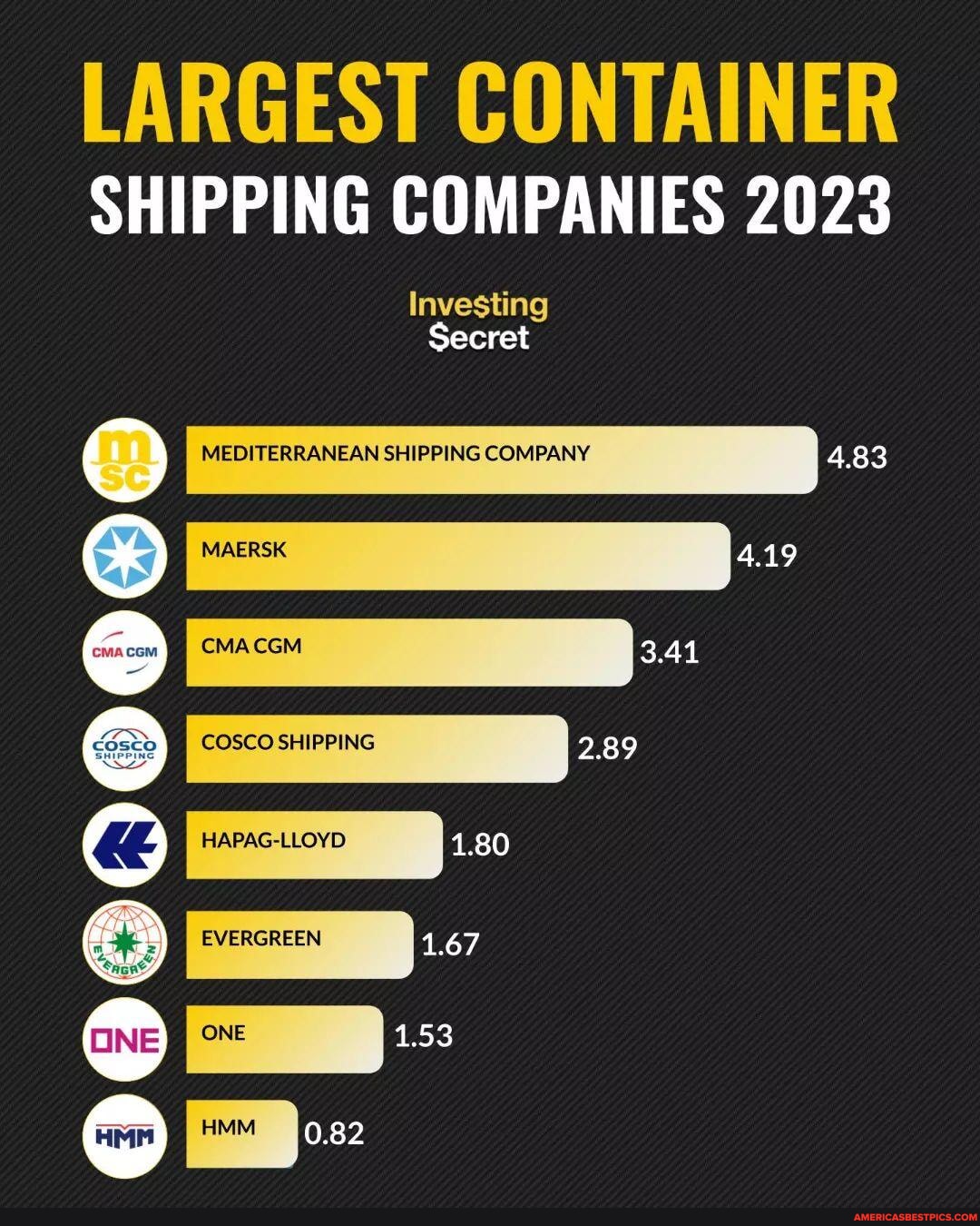 Largest Container Ship Companies Embracing the sheer magnitude and ...