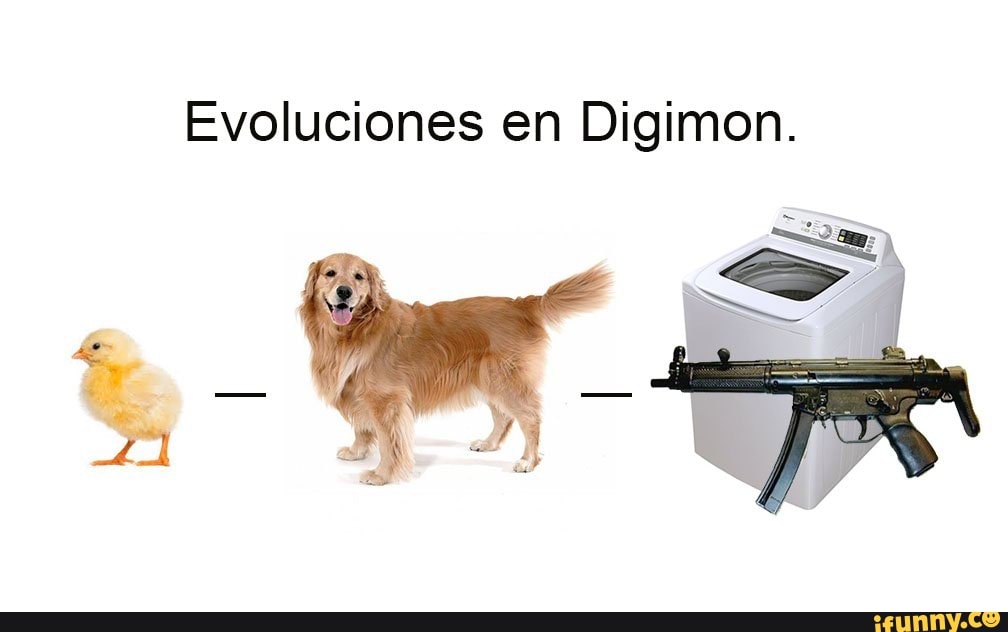 Evoluciones en Digimon.