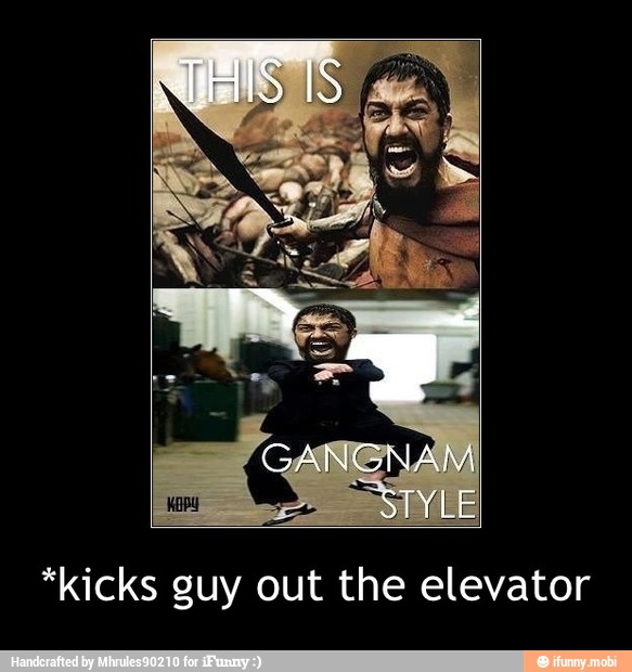 *kicks guy out the elevator - *kicks guy out the elevator