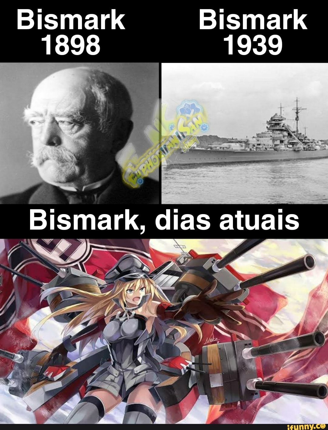 Bismark
Bismark
1939
1898
dias atuais
GG
Bismark