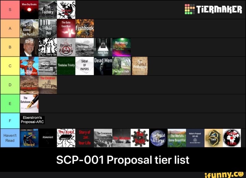 Scp 001 Proposal Tier List Ifunny 