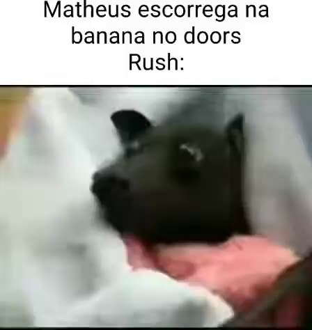Matheus escorrega na banana no doors Rush: - iFunny Brazil
