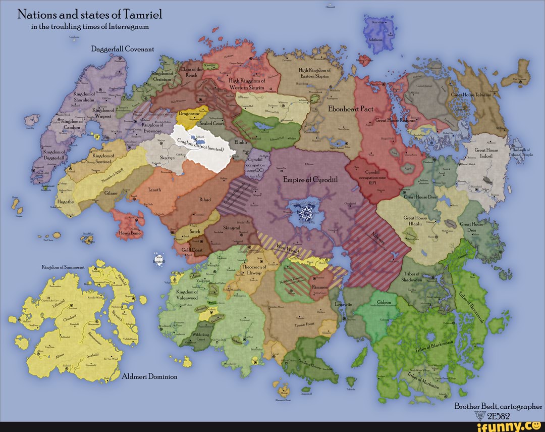 Nations and states of Tamriel in the troubling times of Interregnum ...