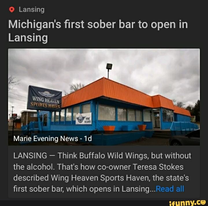 Lansing Michigan's first sober bar to open in Lansing WING EN SPORTS