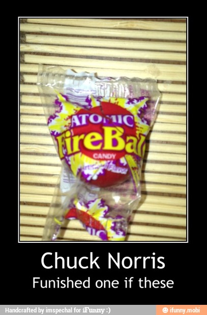 Chuck
Norris
Funished one if these - Chuck Norris
Funished one if these