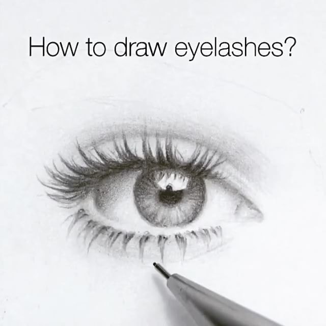 How to draw eyelashes? - )