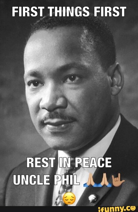 FIRST THINGS FIRST
REST IN PEACE UNCLE @HIL,