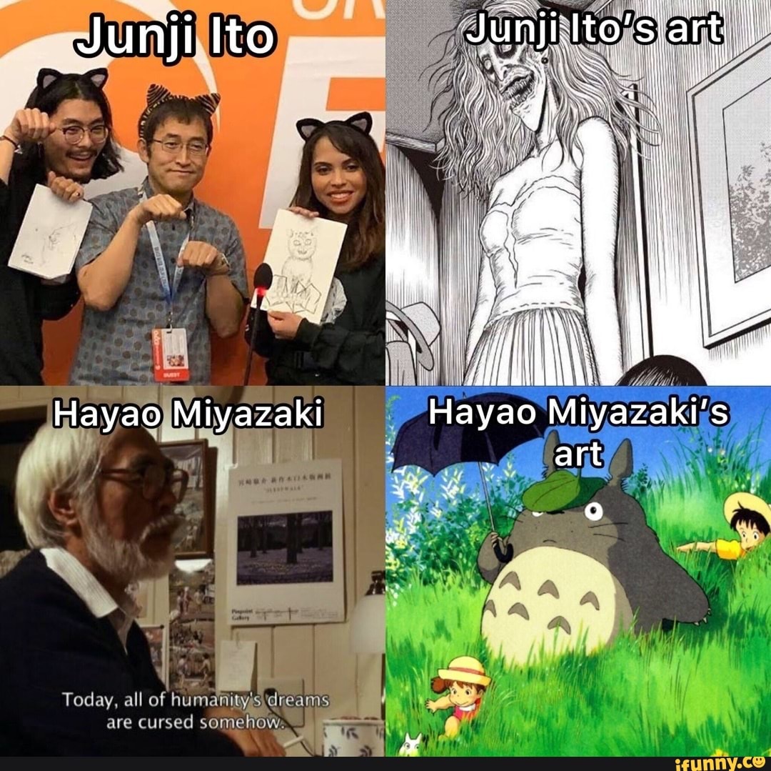 Junji Ito Hayao Miyazaki Miyazakis Art Ream Today All Of