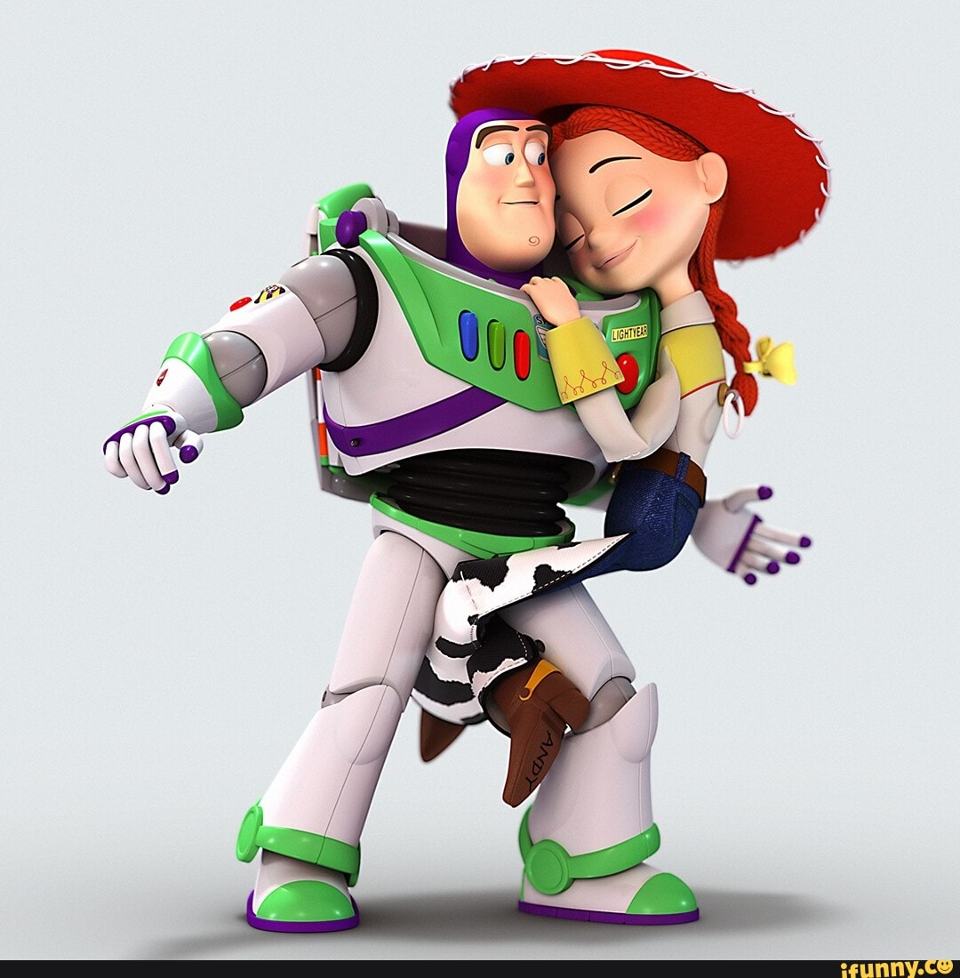 disney, buzzxjessie, jessiexbuzz, art, toystory 