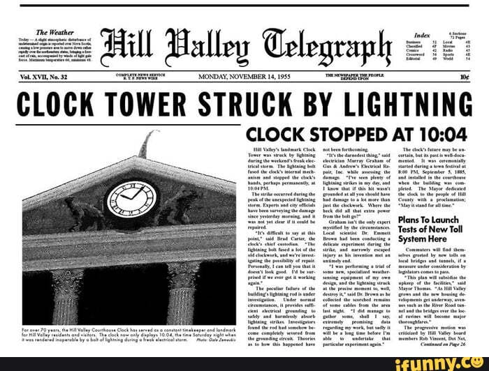 Hill Balley Colegraph CLOCK TOWER STRUCK BY LIGHTNING iFunny